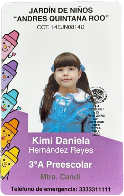 Muestra credencial frente 1