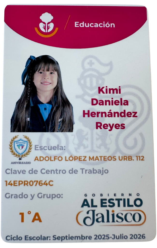 Muestra credencial frente 11