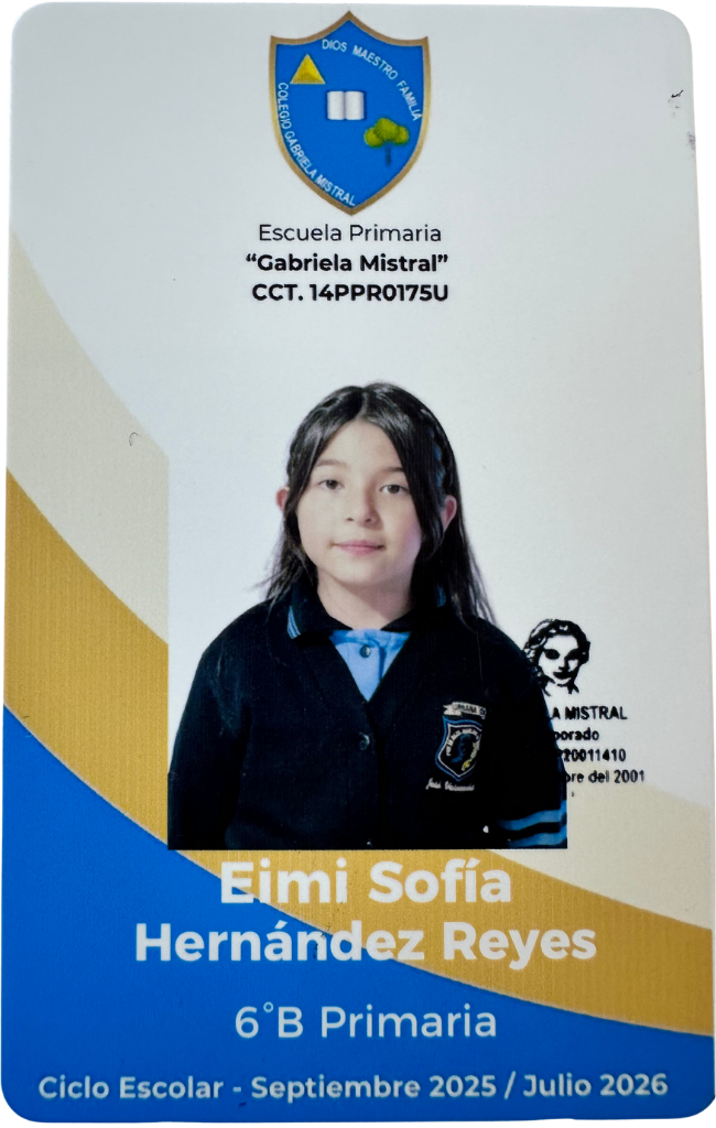 Muestra credencial frente 8