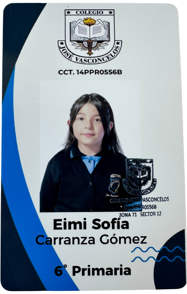 Muestra credencial frente 9