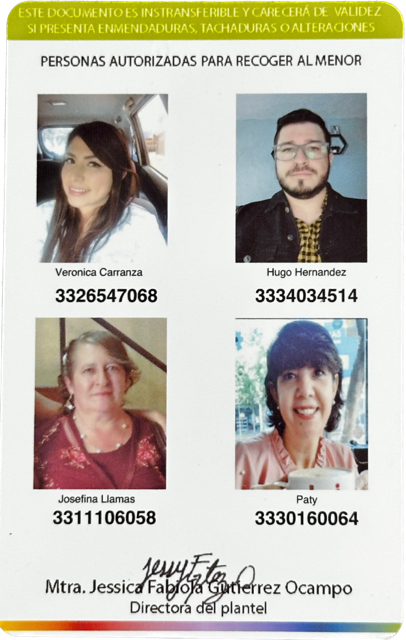 Muestra credencial reverso 2