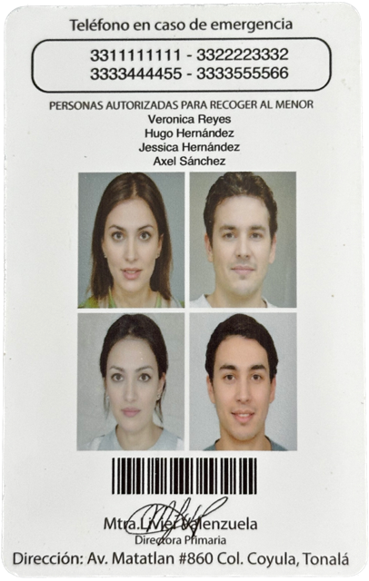 Muestra credencial reverso 4